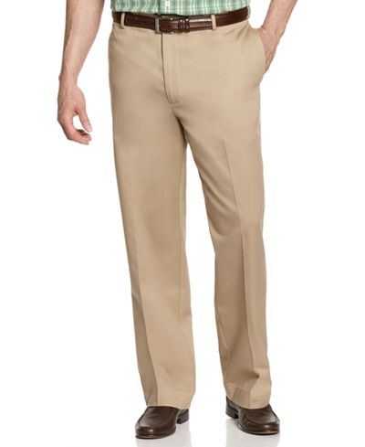 IZOD Big and Tall Wrinkle Free Legacy Chino Flat Front Pants