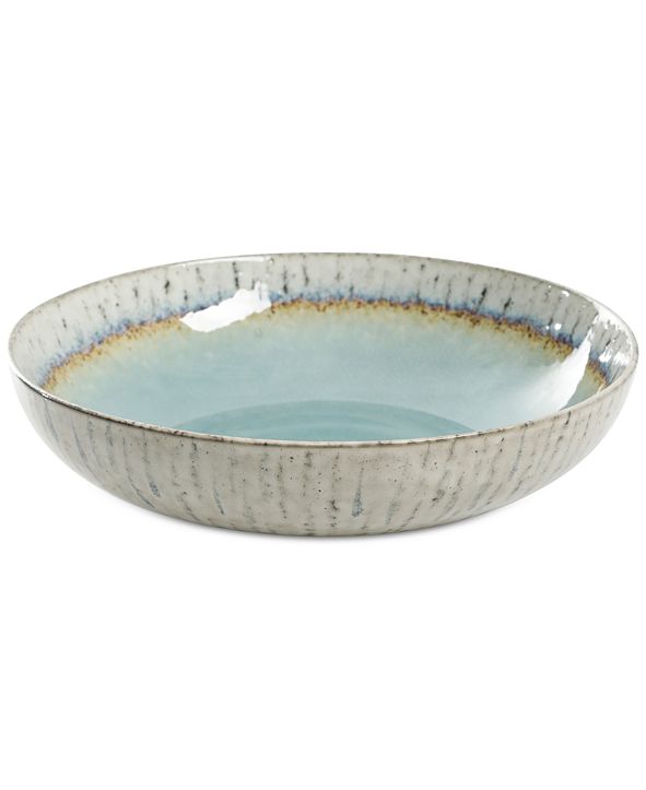 Gibson Elite Reactive Glaze Taupe Pasta Bowl, Created for Macy's