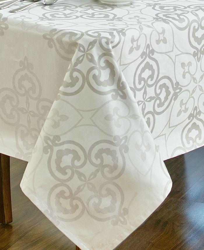 Waterford Rosemarie 90" Round Tablecloth Macy's