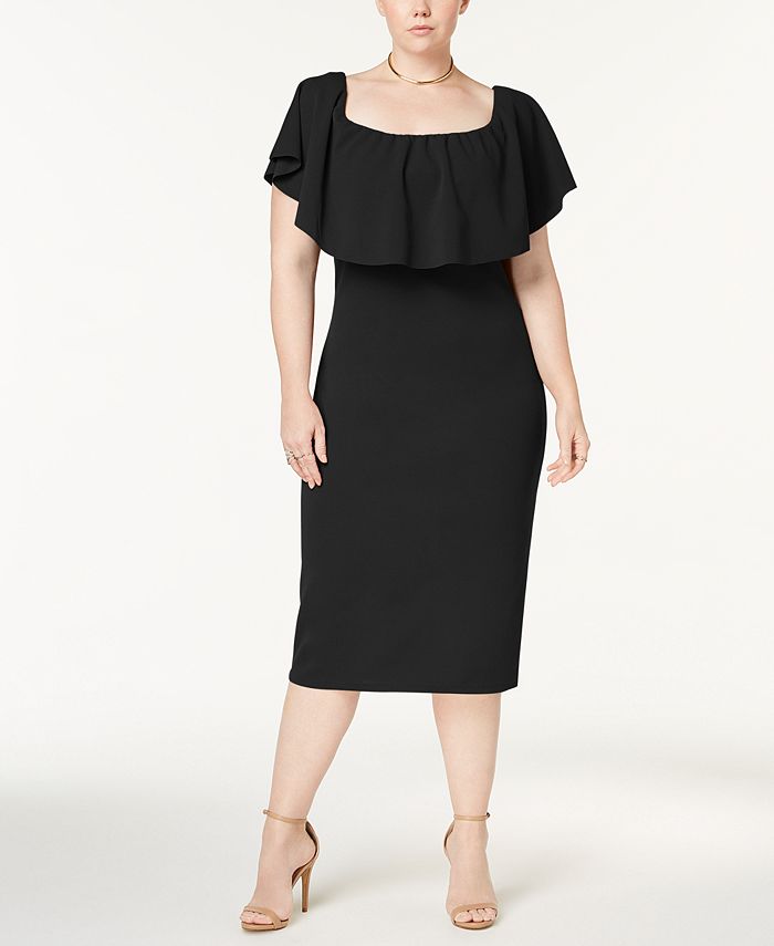 Almost Famous Trendy Plus Size Convertible Off The Shoulder Dress