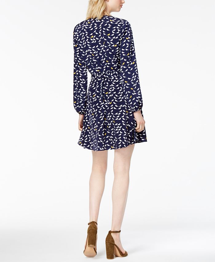 Maison Jules Printed Wrap Dress, Created for Macy's - Macy's