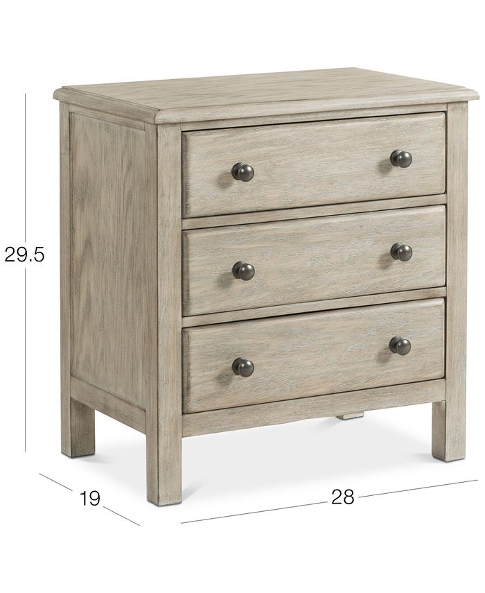 Furniture Parker USB Power Outlet Nightstand, Created for Macy's Macy's