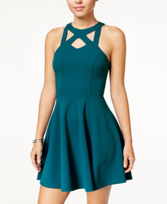 macys teal dresses