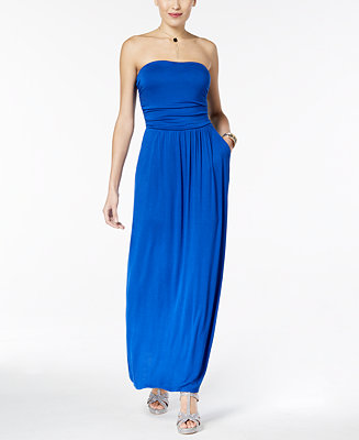 Thalia Sodi Strapless Knit Maxi Dress, Created for Macy's - Macy's