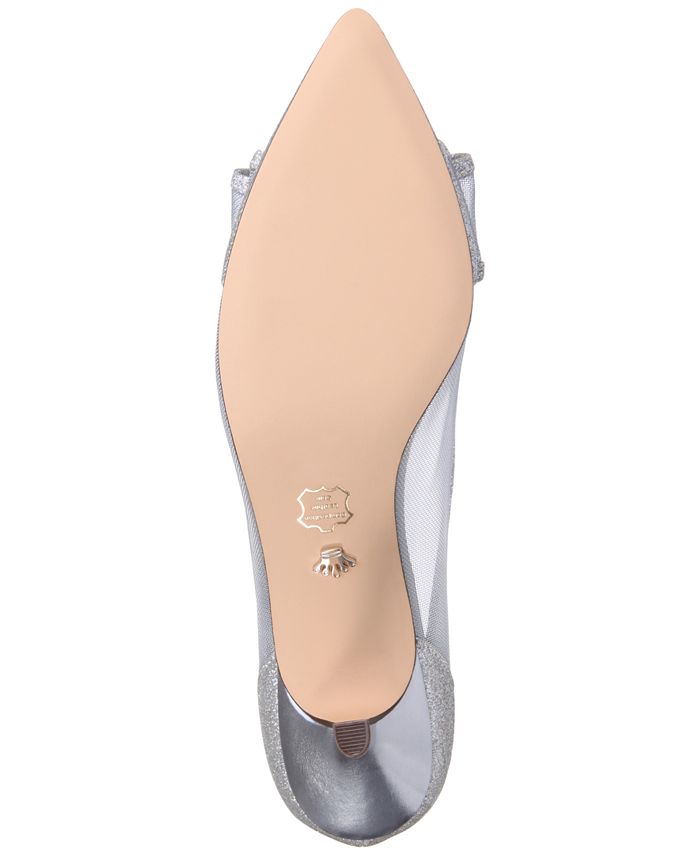 mesh pointed toe pumps