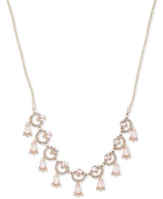 Marchesa - Gold-Tone Multi-Stone Slider Necklace