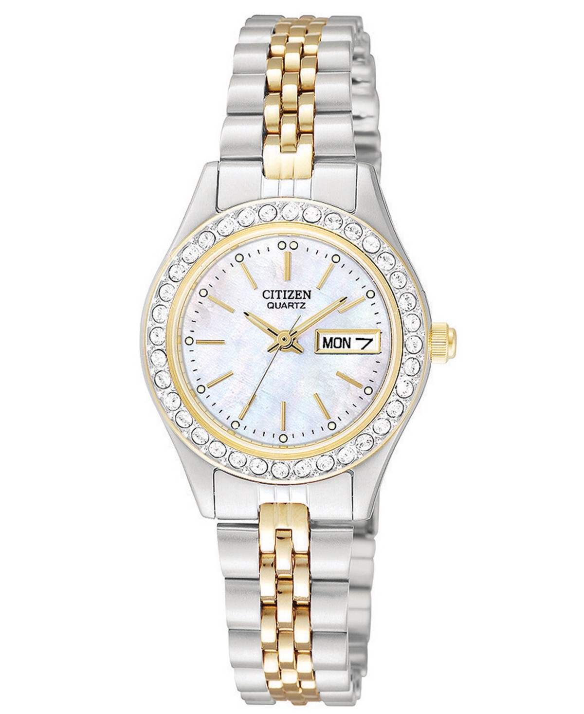 Женские часы-браслет Citizen из стали двух тонов 26мм EQ0534-50D — фото 1