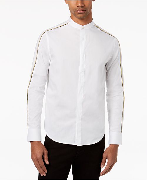 Sean John Men S Banded Collar Shirt Created For Macy S Reviews