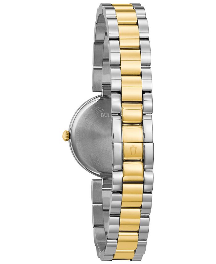 Bulova Women's Dress Two-Tone Stainless Steel Bracelet Watch 27mm ...