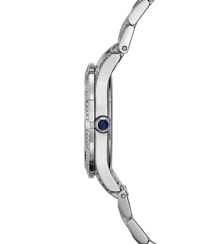 Bulova Women's SilverTone Stainless Steel Bracelet Watch 96L116 Macy's