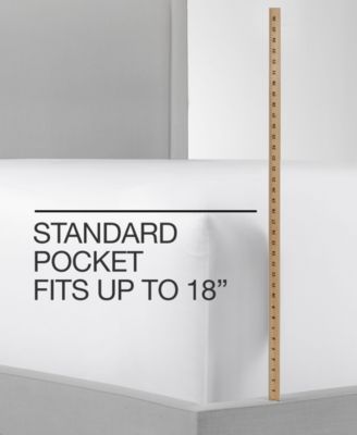 1.5" Stripe 550 Thread Count 100% Cotton 3-Pc. Sheet Set, Twin XL, Exclusively at Macy’s