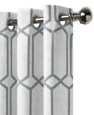 Kaiden Geometric Room Darkening Window Curtain