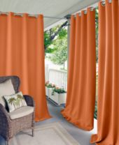 Orange Outdoor Curtains Drapes Macy S