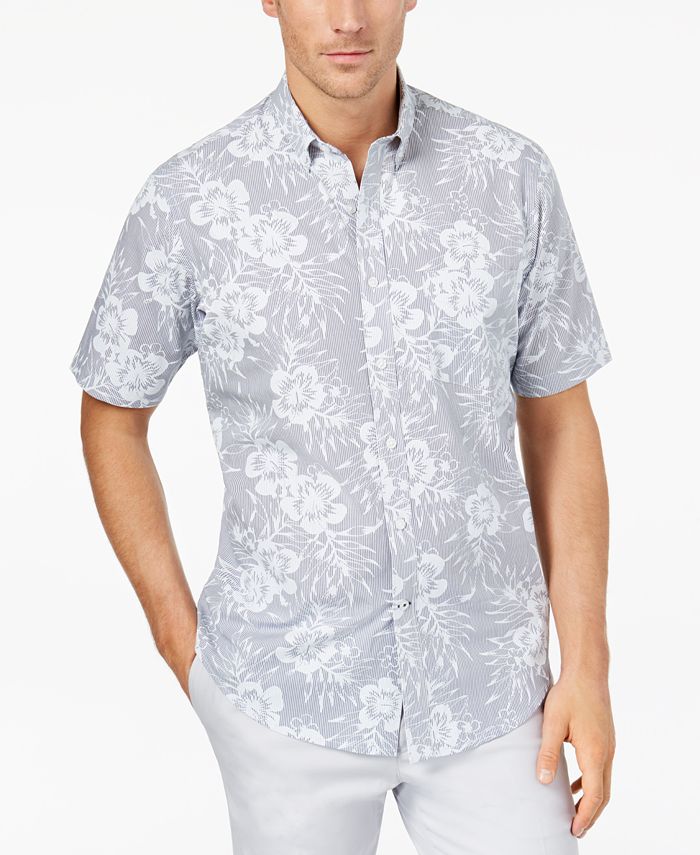 Club Room Men's Floral-Print Shirt, Created for Macy's - Macy's