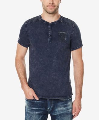 Buffalo David Bitton - Men's Distressed Henley