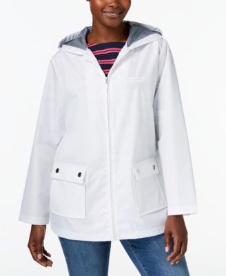 petite rain jacket with hood