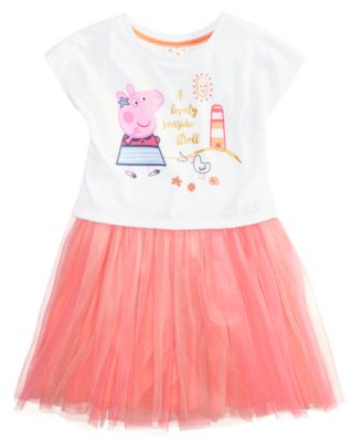 Peppa Pig - Graphic-Print Popover Dress, Toddler Girls (2T-4T)