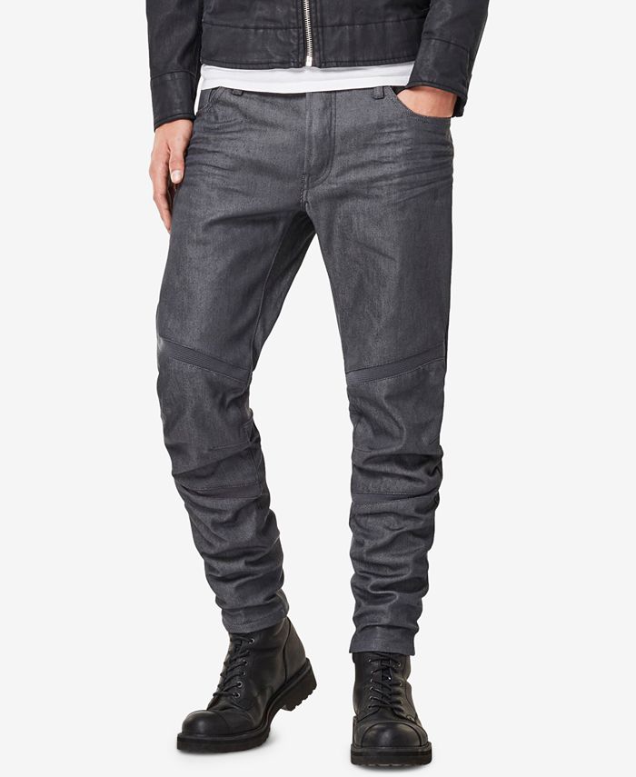G-Star Raw Men's Motac 3D Slim-Fit Moto Jeans - Macy's