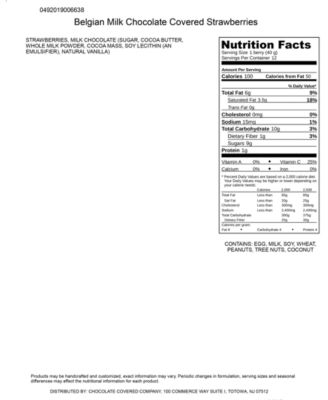 12-pc. Milk Chocolate Covered Strawberries