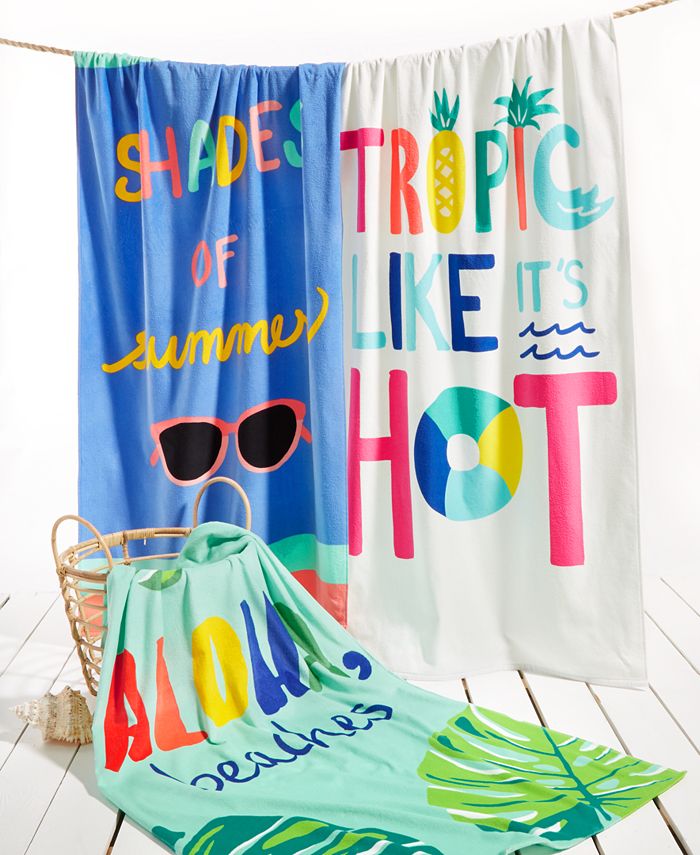 Martha Stewart Collection Aloha Beaches Cotton GraphicPrint Beach