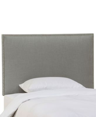 Skyline - Paiton Queen Headboard with Nailhead Trim, Quick Ship
