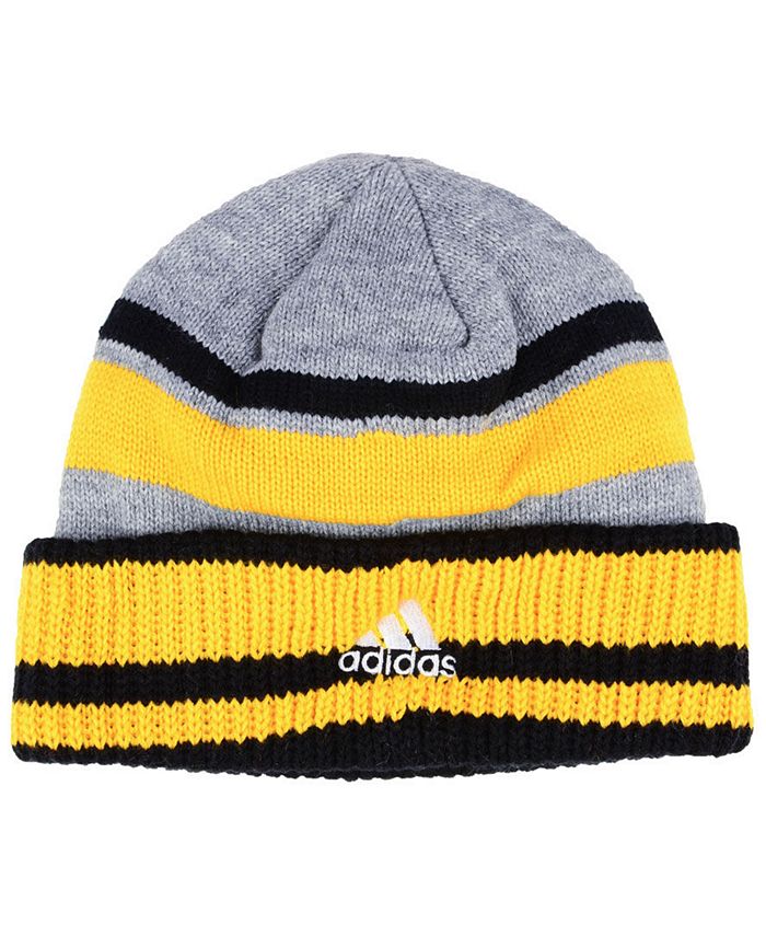 adidas Boston Bruins Heathered Grey Beanie Macy's