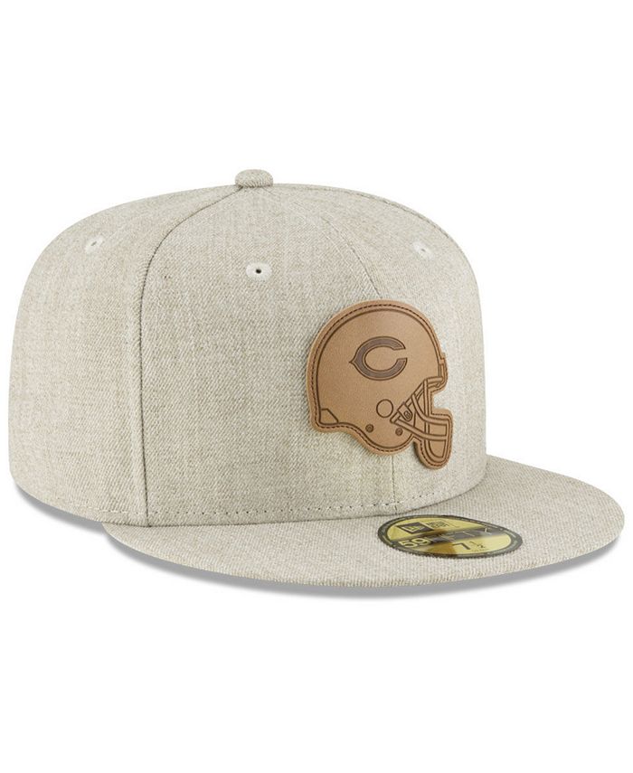 New Era Chicago Bears Heathered Helmet 59FIFTY Fitted Cap Macy's