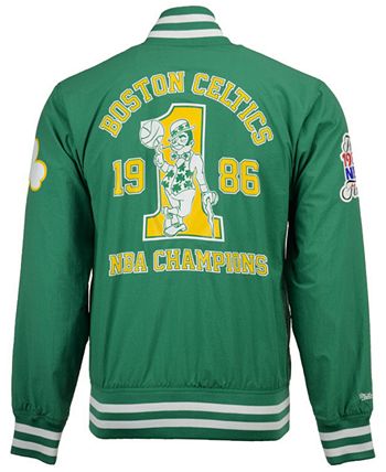 Mitchell & Ness Men's Boston Celtics Team History Warm Up Jacket - Macy's