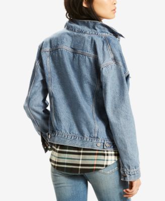 macys levis jean jacket womens