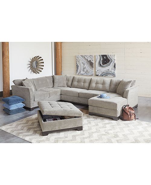 Furniture Elliot Fabric Sectional Collection, Created for Macy's