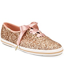 Glitter Lace-Up Sneakers