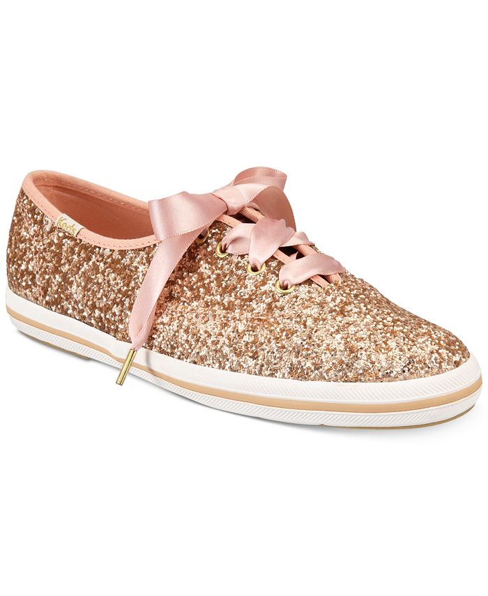 kate spade new york Glitter Lace-Up Sneakers & Reviews - Athletic Shoes &  Sneakers - Shoes - Macy's