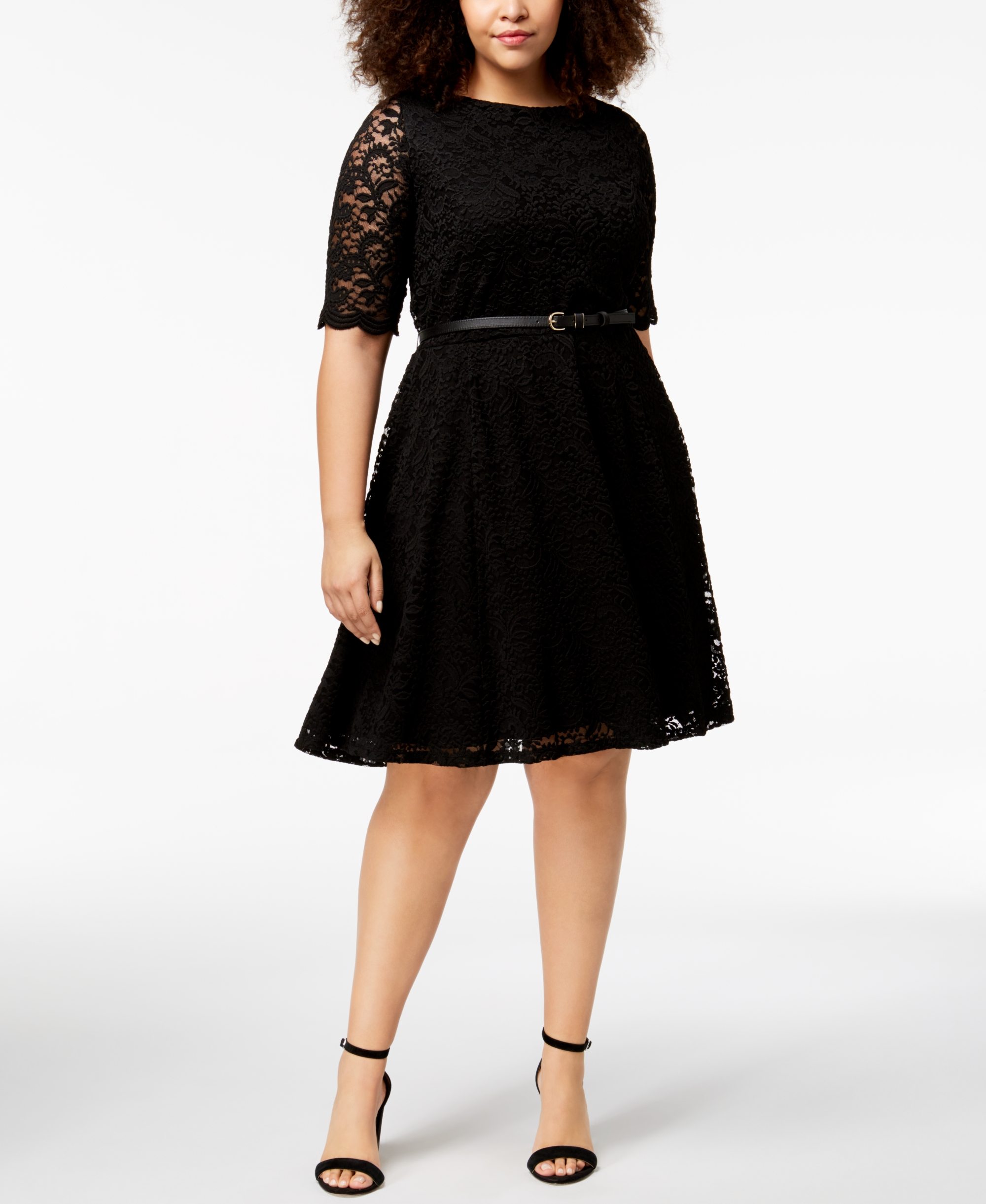 Charter Club Plus Size Belted Lace A line D Misty Pink 0x for sale online eBay