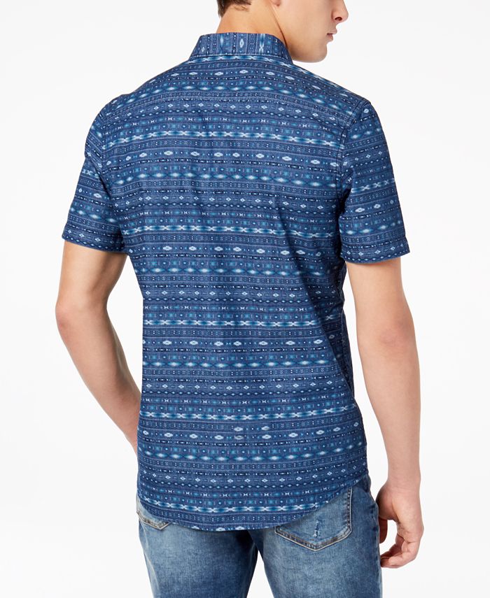 American Rag Men's Geometric Stripe Shirt, Created for Macy's - Macy's