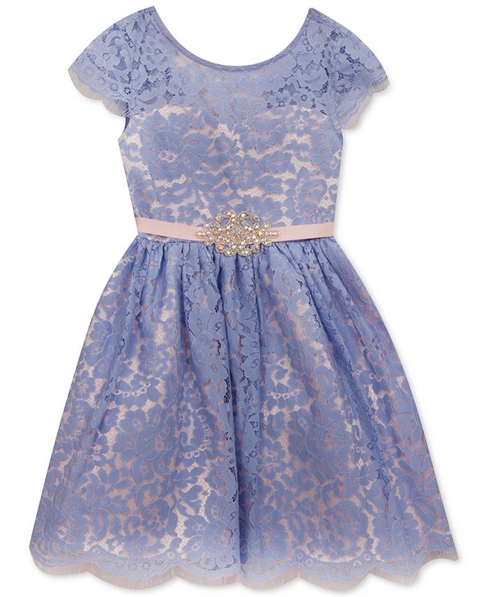 Rare Editions Lace Fit Flare Party Dress Toddler Girls Created