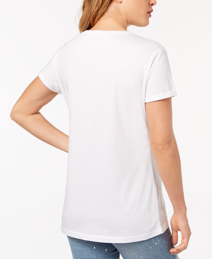 GUESS Cotton No Party Graphic T-Shirt - Macy's