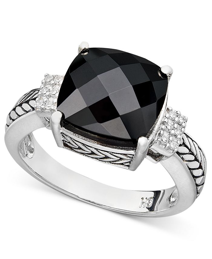 EFFY Collection - Onyx (5-1/5 ct. t.w.) and Diamond Accent in Sterling Silver