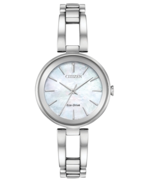 image of Citizen Women-s Eco-Drive Axiom Stainless Steel Bracelet Watch 28mm