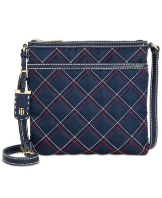 Tommy Hilfiger Julia Triple Quilted Nylon Crossbody, Created for Macy's ...