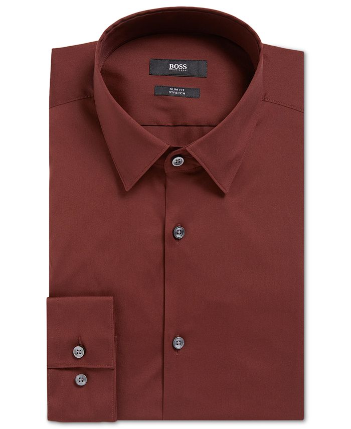 Hugo Boss BOSS Men's SlimFit Stretch Dress Shirt Macy's