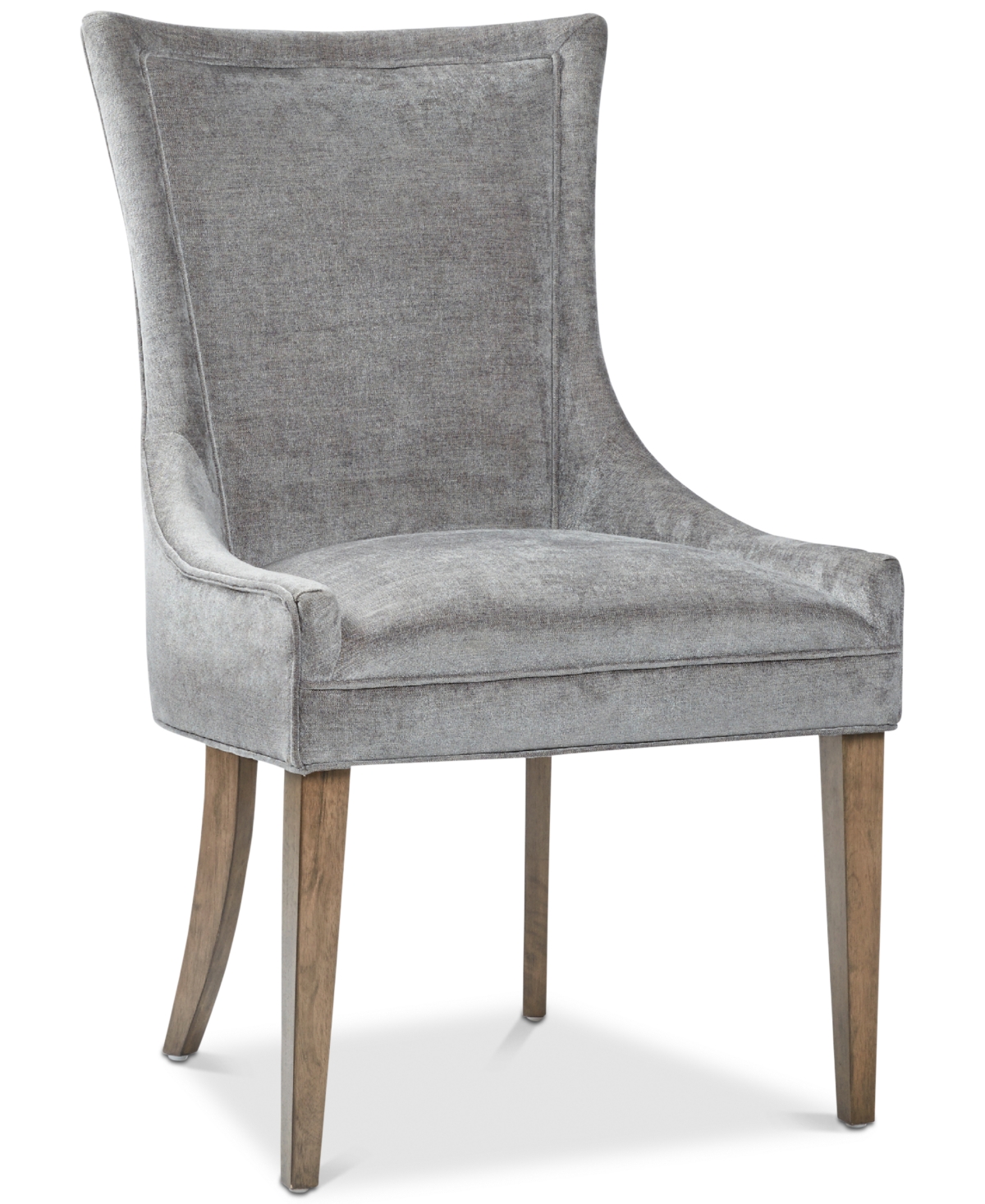 Madison Park Signature Ultra Traditional Fabric Upholstered Swoop Back Dining Side Chair, Set of 2