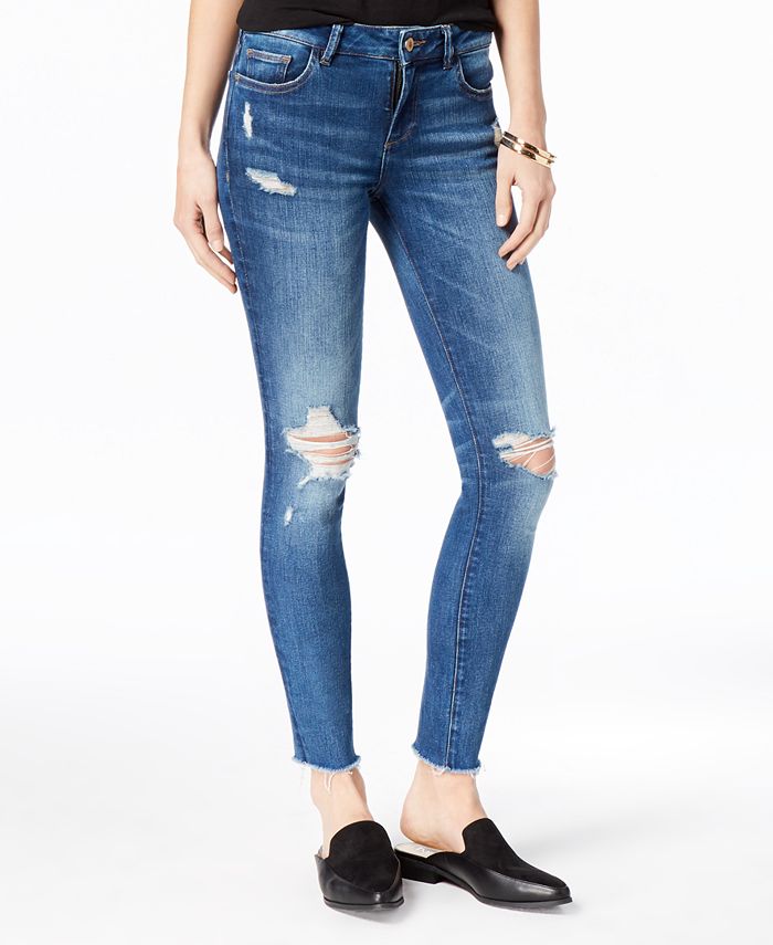 DL 1961 DL1961 Margaux Mid Rise Instasculpt Skinny Ripped Jeans - Macy's