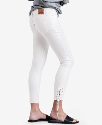 levi's 711 white jeans