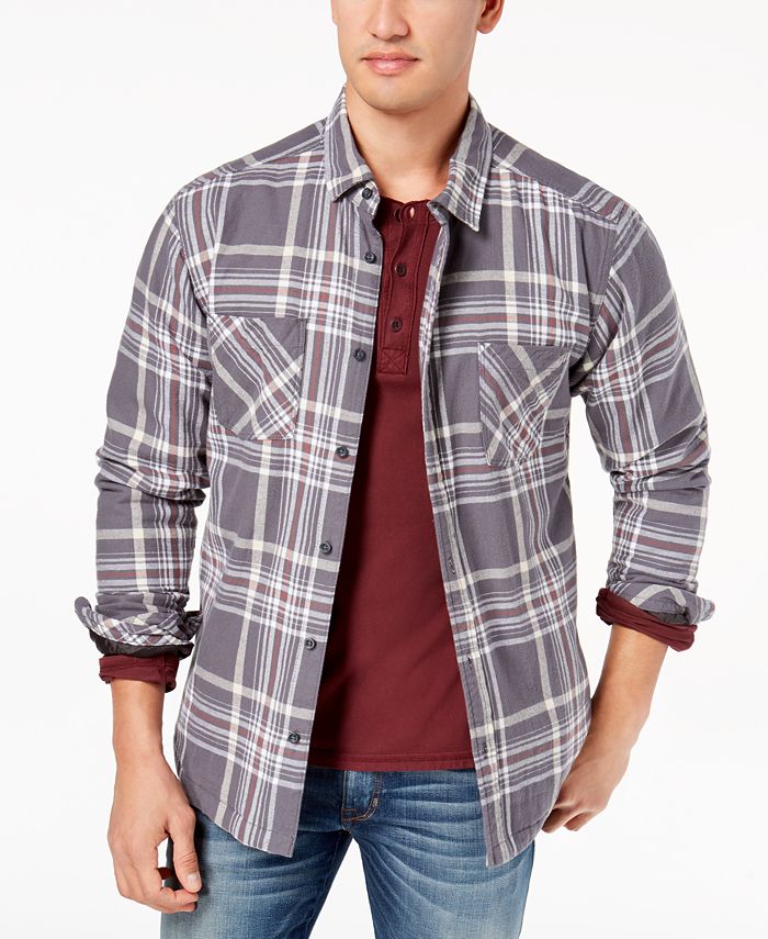 Quiksilver Men's Flannel QuiltLined Shirt Macy's