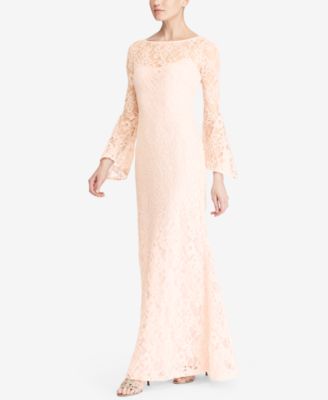 ralph lauren lace bell sleeve dress