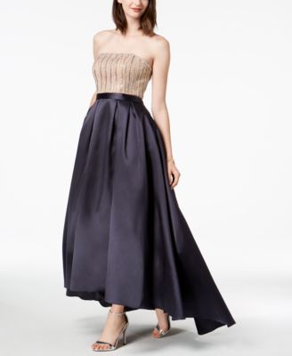 xscape strapless dress