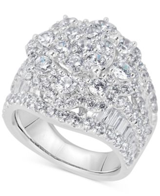 4 ct diamond cluster ring