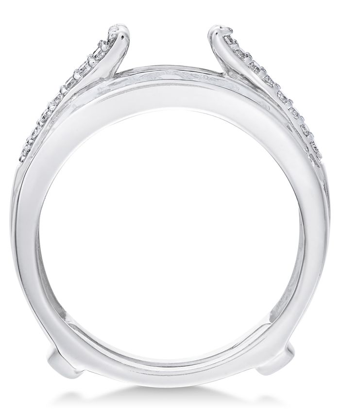 Macy's Diamond Enhancer Ring Guard (1 ct. t.w.) in 14k White Gold - Macy's