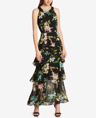 Tommy Hilfiger - Printed Ruffled Maxi Dress