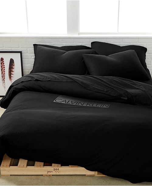 Calvin Klein Harrison Black Duvet Covers Reviews Bedding